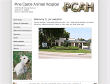 Tablet Screenshot of pinecastlevet.com